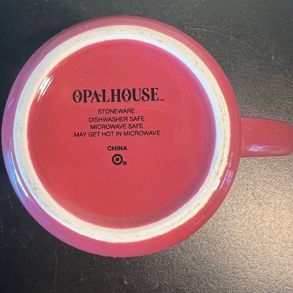 Opalhouse Letter "S" Monogram Initial Stoneware Mug Rich Maroon w/ Metallic Gold - Picture 6 of 7